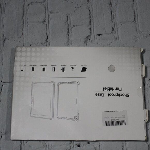 iPad 7th/8th Generation Shockproof TriFold Case WHITE MARBLE 10.2" - Picture 4 of 4